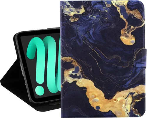 Vista 26 de Dteck Funda delgada para Apple iPad mini de 8.3 pulgadas (A17 Pro), Mini (6ª generación) de 8.3 pulgadas con función de encendido automático
