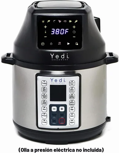 Vista 2 de Yedi Capital - Tapa y deshidratador para freidora de aire, 7 ajustes preestablecidos, función de bricolaje y función de inicio diferido