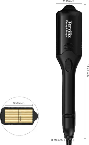 Vista 9 de Terviiix Rizadora de Cabello para Mujeres con 4 Placas Intercambiables, Rizadora para Cabello con Infusión de Queratina y Aceite de Argán, Rizadora