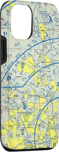 Vista 3 de Carta seccional VFR aeronáutica para iPhone 14 - Carcasa del noroeste de Houston, TX