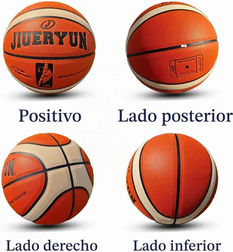 Vista 4 de Basketball, Adult Size 7, 12 Panel, 2-Tone Design, 29.6inches, Orange/Yellow, Indoor/Outdoor Play, 1 Pack