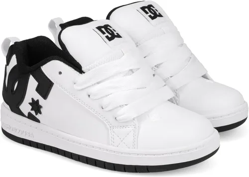 Vista 10 de DC Kids Court Graffik Skate Shoe Negro/Rosa