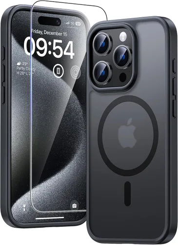 Vista 120 de TAURI Funda para iPhone 17, antiamarilleamiento con protector de pantalla, protección de grado militar, a prueba de golpes, delgada para iPhone 17