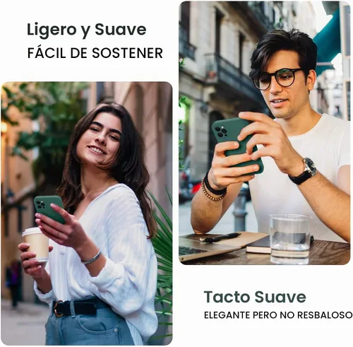 Vista 2 de FireNova Funda diseñada para iPhone 13 Pro Max, Funda de Teléfono de Silicona [Protección de Cámara] con [2 Protectores de Pantalla], Forro