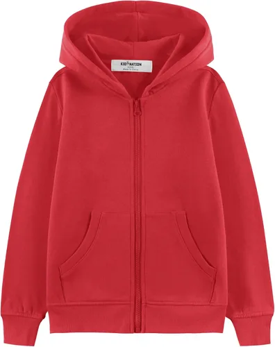 Vista 9 de Kid Nation Sudadera con capucha para niños o niñas de 4 a 12 años Negro