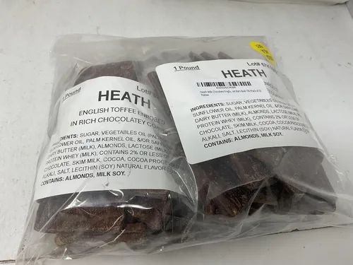 Vista 4 de Heath Barras de caramelo inglés de chocolate con leche a granel de 1 libra (paquete de 3)
