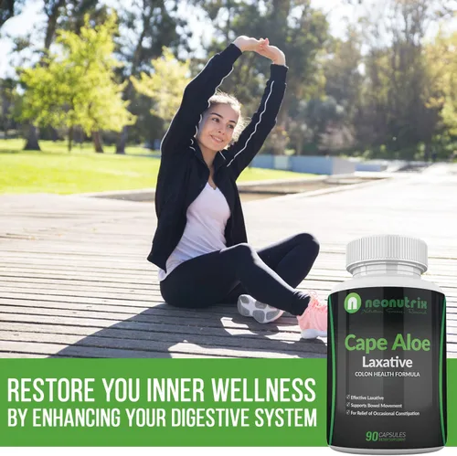 Vista 2 de Laxantes naturales Cape Aloe para aliviar el estreñimiento, promueve la evacuación intestinal saludable, suplemento para hombres y mujeres