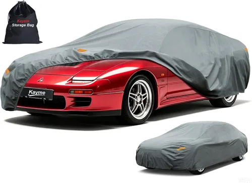 Vista 234 de Kayme Funda de Coche de Servicio Pesado Impermeable para Todo Tipo de Clima, Ajuste Personalizado para Tesla Model S, Cubierta Exterior Completa
