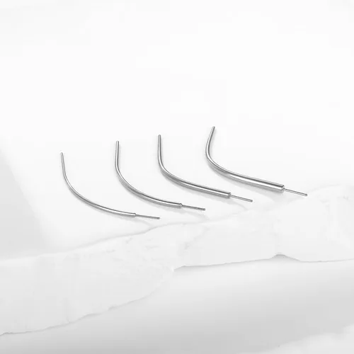 Vista 5 de Xpircn 20G 18G 16G 14G Threadless Piercing Taper Stainless Steel Piercing Taper Insertion Pin for Nose Lip Monroe Ear Tragus Helix Push in Body