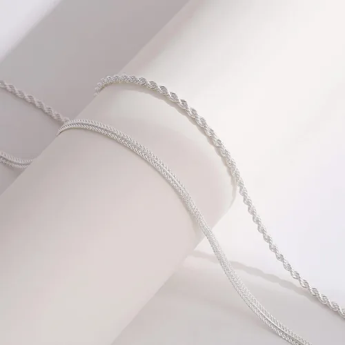 Vista 96 de Collares en capas para mujer, chapados en plata, delicada cuerda torcida de serpiente, delicado collar en capas, gargantilla de diferentes