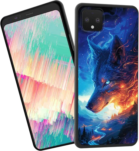 Vista 16 de for Google Pixel 4 XL Case,Slim Shockproof TPU Soft Rubber Silicone Cover Phone Case for Google Pixel 4 XL,Blue Skull Headphone