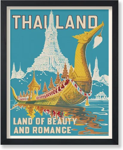 Vista 12 de Poster Master Póster de viaje vintage, impresión retro de Tailandia, arte de pared publicitario, regalo para él, ella, amante de los viajes