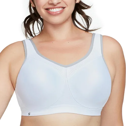 Vista 9 de Full Figure Plus Size High Impact Wonderwire Sports Bra Underwire #9066 Negro