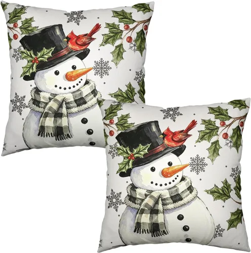 Vista 135 de Juego de 2 fundas de almohada de 16 x 16 pulgadas, diseño patriótico de bandera estadounidense con estrellas para exteriores, estilo casa de campo