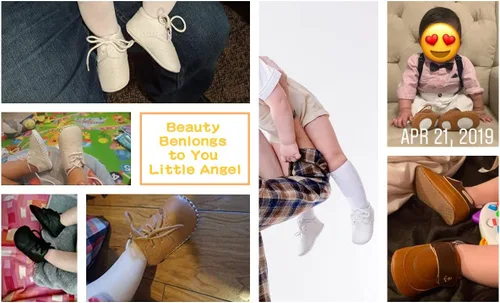 Vista 6 de CINDEAR Mocasines para bebés y niñas, zapatos planos Oxford, adorables zapatos de cuna para recién nacidos, tenis de poliuretano para precaminantes