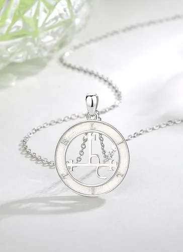Vista 3 de CELESTIA Collar Lilith de plata de ley 925 para mujer, regalo de joyería de la diosa Sigil de Lilith