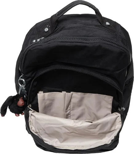Vista 3 de Kipling Seoul Go - Laptop acolchada, correas ajustables para mochila, cierre de cremallera (talla única, tono negro)