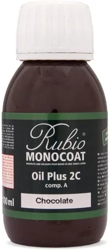 Vista 117 de Rubio Monocoat Muestra de Tinte y Acabado para Madera - Niebla 5% Aceite Plus Parte A Aceite de linaza para madera de secado rápido y ecológico