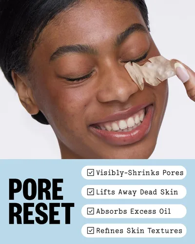Vista 3 de PEACE OUT Tiras de poros para nariz y cara, removedor de puntos negros hidrocoloide absorbente de aceite, tiras minimizadoras de poros con retinol