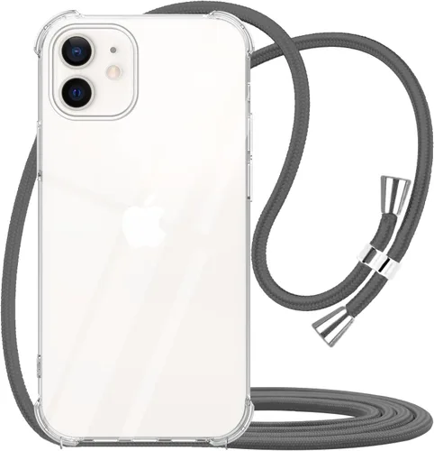Vista 20 de Funda cruzada para iPhone SE 2/3, correa de cordón ajustable transparente para el cuello para mujer para iPhone 7/8, funda de teléfono TPU suave a