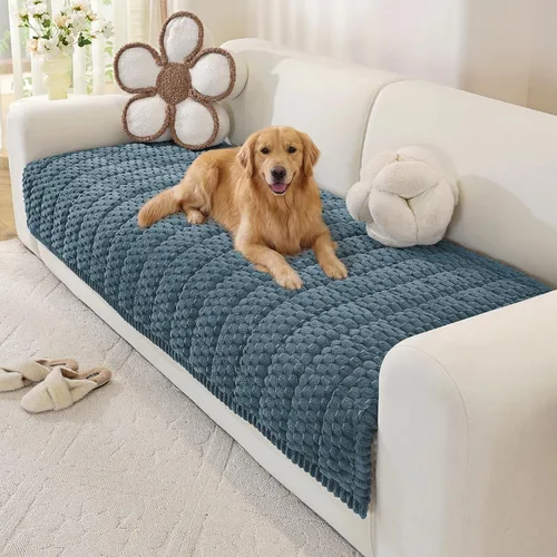 Vista 14 de OstepDecor Funda de sofá para perros, lavable, antideslizante, protector de Azul