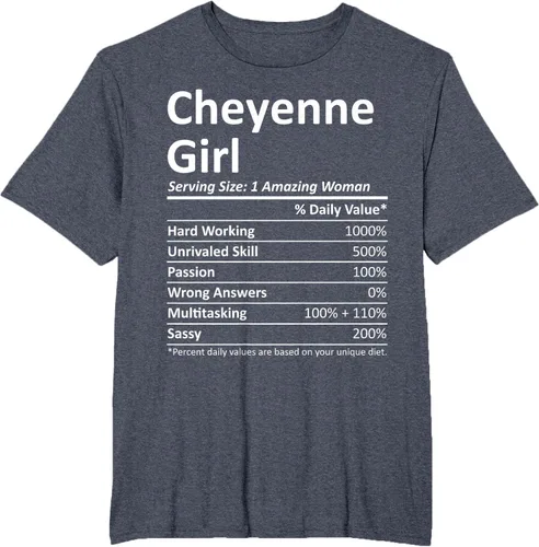 Vista 28 de CHEYENNE GIRL WY WYOMING - Camiseta divertida de regalo de City Home Roots USA, Negro, S
