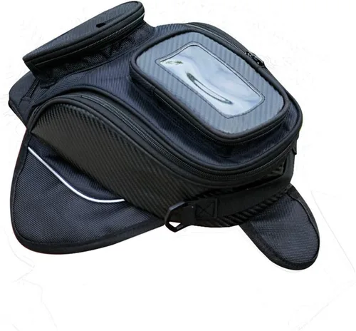 Vista 2 de Bolsa de tanque de imán fuerte para motocicleta, bolsa de navegación, almacenamiento portátil, pantalla táctil transparente, bolsa de almacenamiento