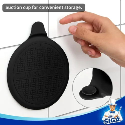 Vista 6 de MR.SIGA Tapón de silicona para bañera, tapón de drenaje para ducha, fregadero, 5.1 pulgadas de diámetro, negro, paquete de 3