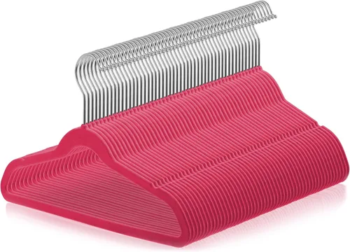 Vista 16 de Casafield 50 perchas de terciopelo para niños, tamaño de 14 pulgadas, color negro
