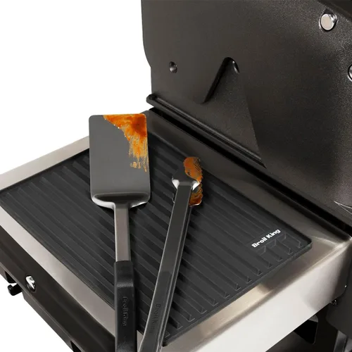 Vista 7 de Broil King 60007 - Alfombrilla de silicona para estante lateral, diseño magnético, color negro