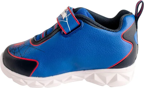 Vista 5 de Marvel Spider-Man - Tenis con luz para niños pequeños, color azul rey
