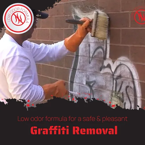 Vista 6 de Removedor de graffiti de mocos de elefante (1 galón) Fórmula biodegradable superior para la eliminación rápida de graffiti en superficies porosas