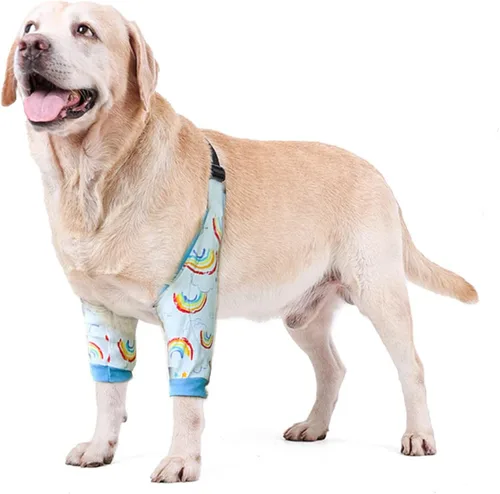 Vista 13 de Protector de codo para perro, coderas con almohadilla de malla para perros medianos y grandes para evitar lamer heridas (automóvil, 4XL)