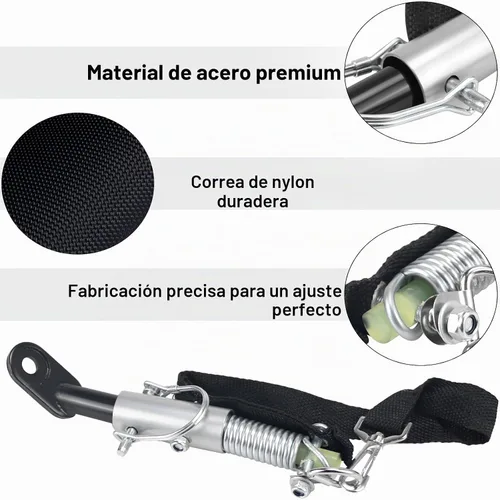 Vista 2 de Acoplador de remolque de bicicleta, conector de enganche de remolque, ajuste universal para remolques de bicicleta de carga para niños, accesorios