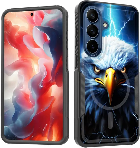 Vista 118 de Funda magnética para Galaxy A16 5G, [compatible con MagSafe] [protección contra caídas de grado militar] Funda resistente a prueba de golpes