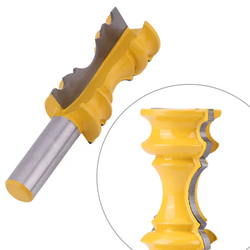 Vista 4 de Broca de fresadora de corona, broca de fresado de 1/2 pulgada, riel de silla para herramienta de carpintería