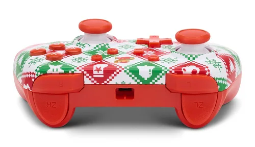 Vista 6 de PowerA Wired Controller for Nintendo Switch - Mario Holiday Sweater