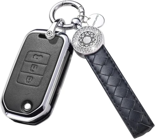 Vista 11 de Compatible con Honda Accord Civic CRV Pilot HRV Odyssey Ridgeline Passport Funda para Llavero
