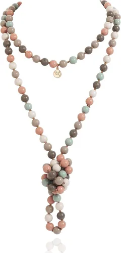 Vista 25 de Firstmeet Collar largo de cuentas de moda con nudo de cuerda, versátil, 60 pulgadas, joyería de disfraz para mujer Aqua Sky AB