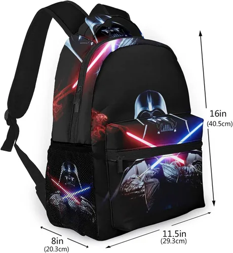 Vista 2 de Casual Backpack Durable Water Resistant Bookbag For Teens