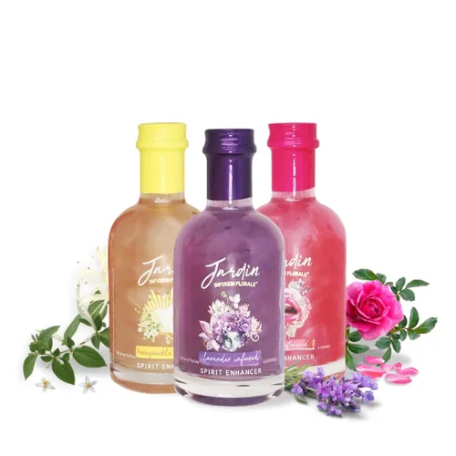 Vista 17 de Jardin - Set de regalo - Mezcladores de cóctel de alta calidad - Jarabes sin azúcar - Potenciador de espíritu brillante para cócteles y cócteles