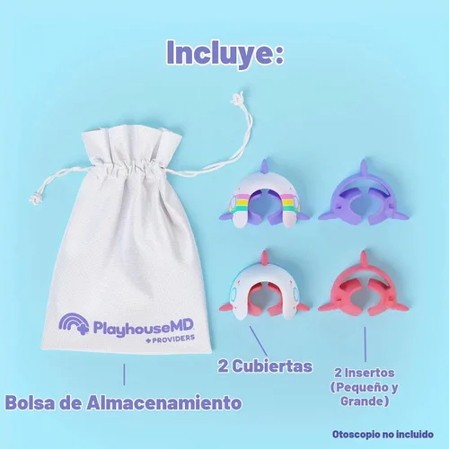 Vista 3 de Playhouse MD Rocketship - Juego de cubierta para otoscopio para exámenes