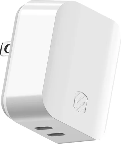 Vista 8 de Scosche HPDC20-SP Cargador rápido PowerVolt 20W Mini Cube USB-C, adaptador de pared para teléfono, carga de energía 4 veces más rápida, enchufe