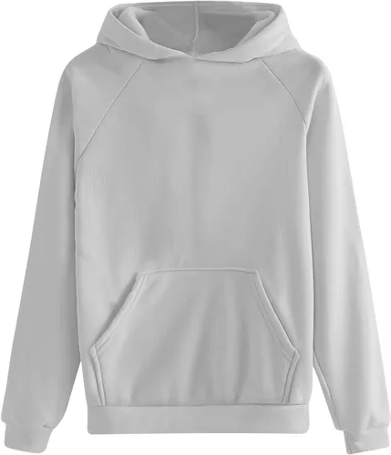 Vista 5 de Women Raglan Sleeve Hoodies Oversized Pullover Tops Basic Athletic Fit Hooded Sweatshirts Trendy Y2K Hoodie Shirts