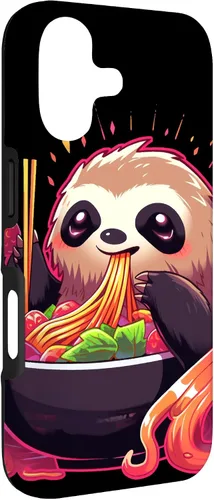 Vista 3 de Sloth Eating Ramen Japanese Noodles Soup Kawaii Case for iPhone 17