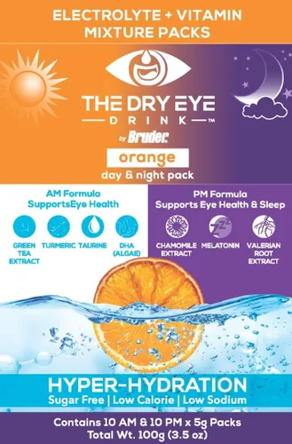 Vista 18 de l Hidratación definitiva para ojos secos l Paquetes de electrolitos en polvo sin azúcar l Mezclado con vitaminas, té verde, cúrcuma, taurina y DHA l
