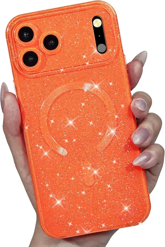 Vista 45 de LoeoeL Funda para iPhone 12 con Purpurina Compatible con Magsafe, Femenina Linda Brillante Magnética Mag Safe Bonita Funda para Teléfono