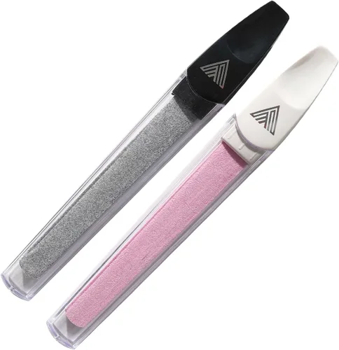 Vista 9 de Limas de cerámica para uñas, limas de uñas de manicura con estuches, lima de precisión experta, deja las uñas suaves, kit profesional de manicura