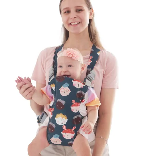 Vista 10 de KIYUMI Portabebés portátil para recién nacido, ligero y transpirable, cadera 4 en 1, transportador para bebés (8-35 libras), oso