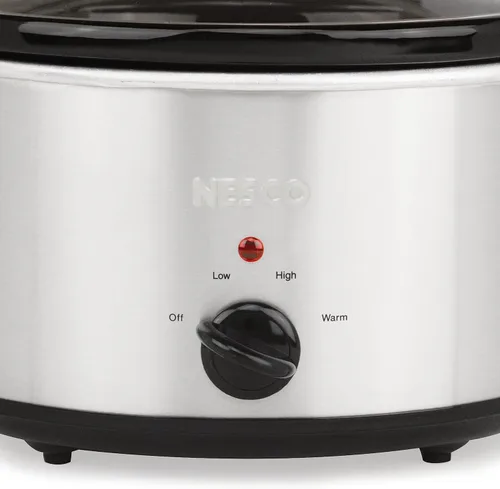 Vista 4 de NESCO SC-4-25, olla de cocción lenta, 4 cuartos de galón, plata